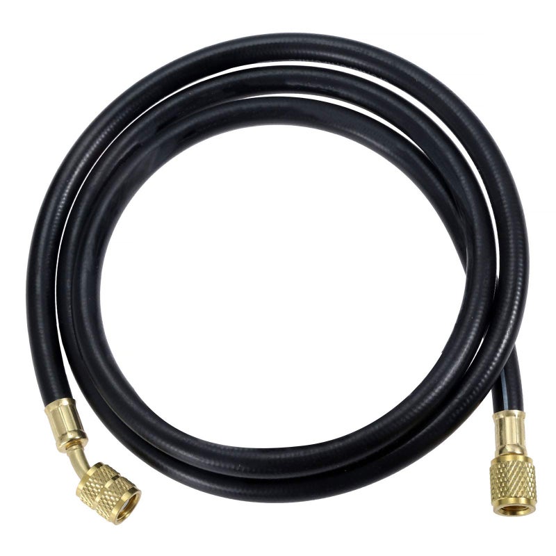 gohantee خرطوم شحن مبرد الهواء R410A، خرطوم شحن HVAC بطول 59 بوصة مع فوهة أنثوية SAE 1/4 بوصة، ضغط عمل 800 PSI لصيانة أنظمة تكييف الهواء R410A R22 R134A R12 R502 - Image 1